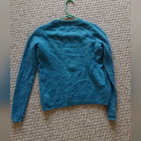 Ellen Tracy turquoise blue-green pullover Sweater size XS - Picture 4 of 10